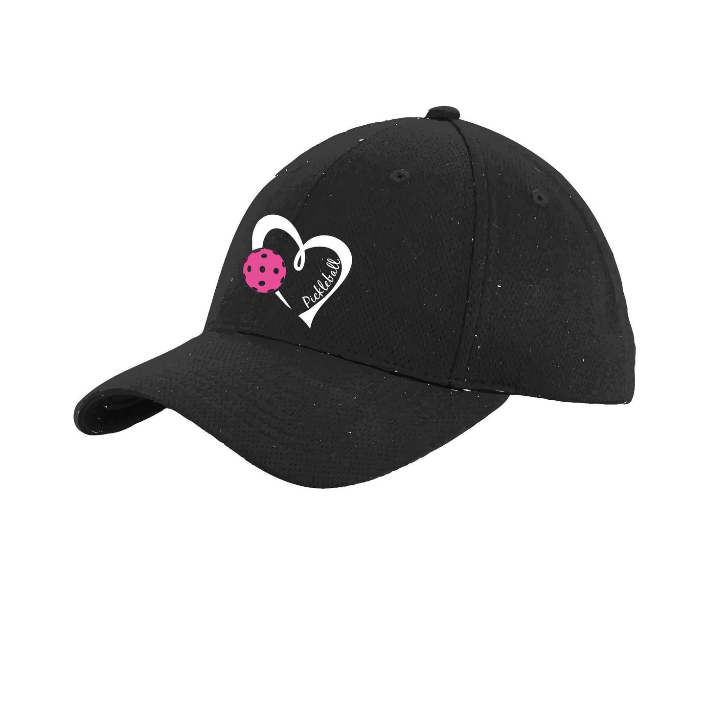 Pickleball Love (Pink) Custom | Pickleball Hat | Moisture-Wicking 100% Polyester