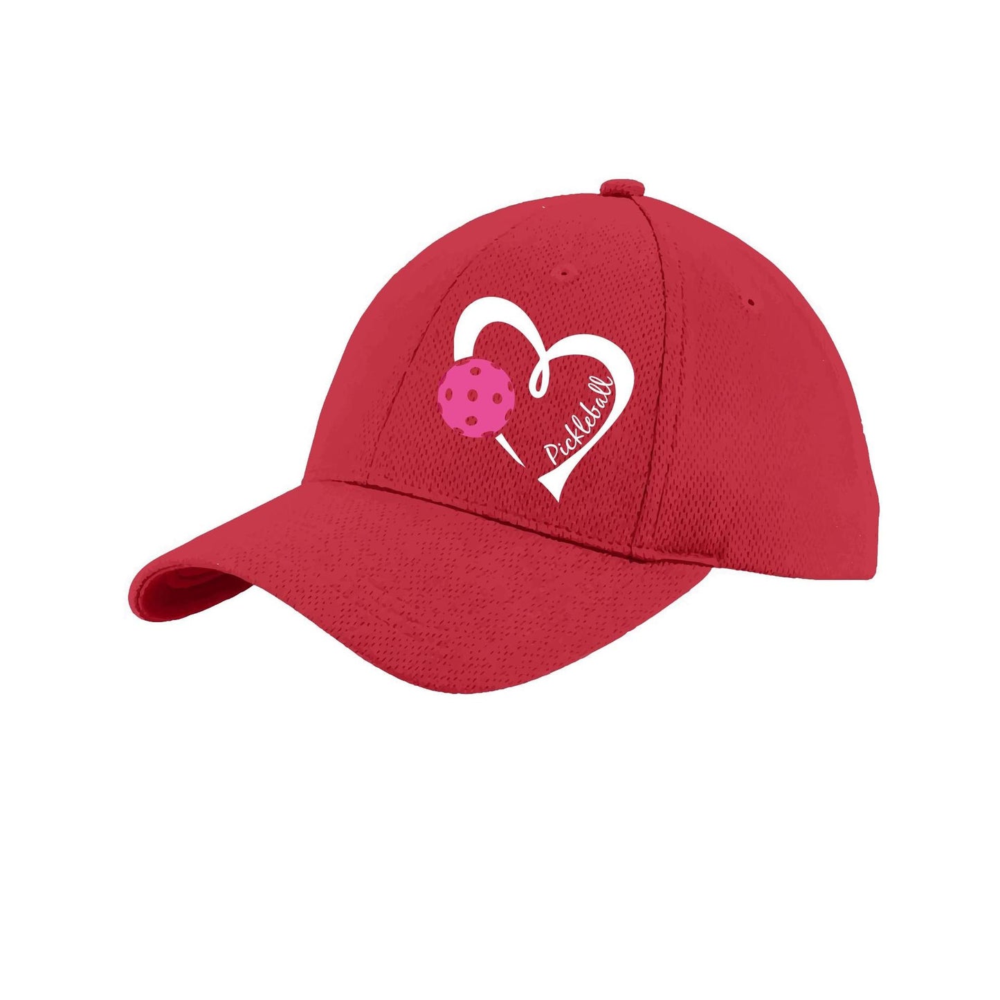 Pickleball Love (Pink) Custom | Pickleball Hat | Moisture-Wicking 100% Polyester