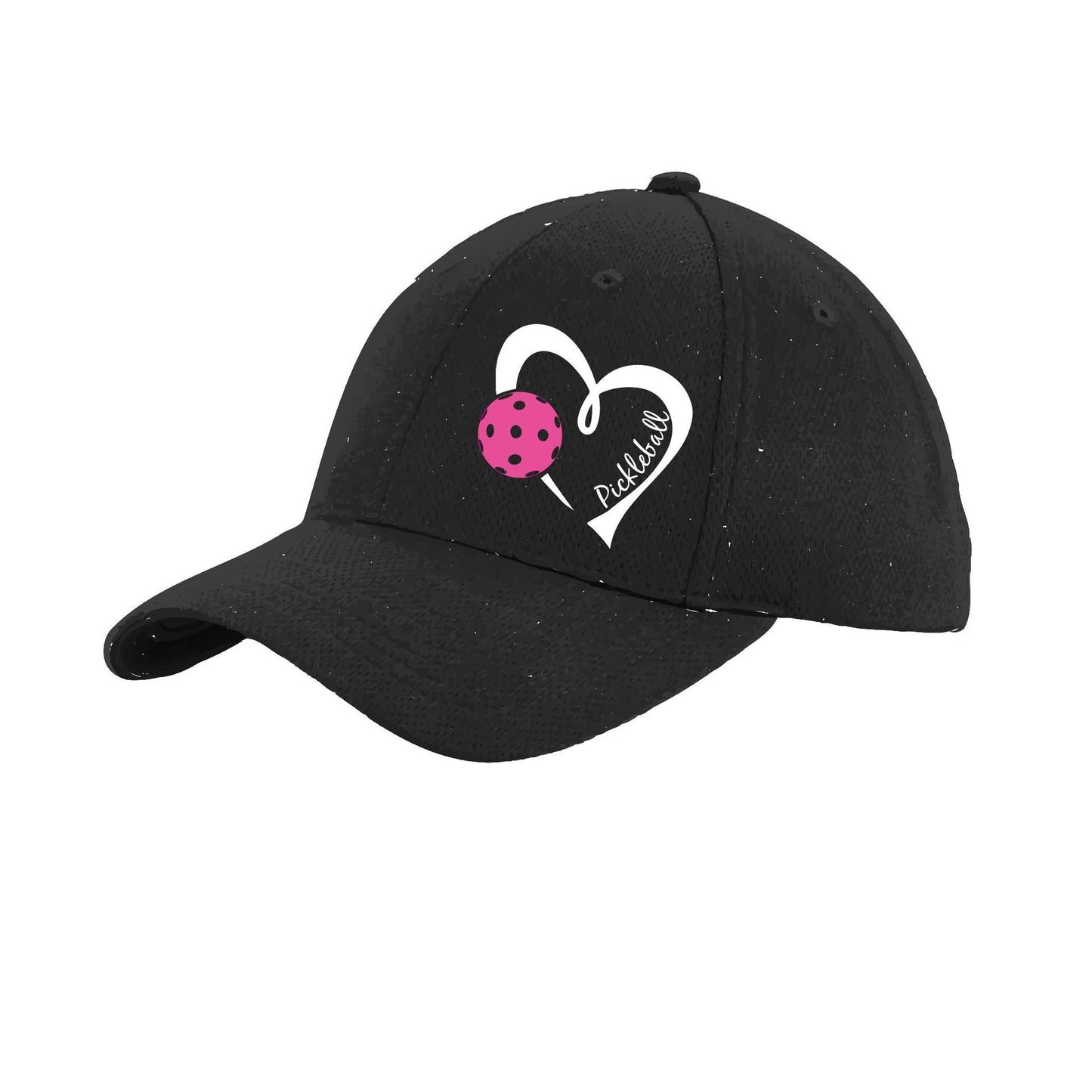 Pickleball Love (Pink) Custom | Pickleball Hat | Moisture-Wicking 100% Polyester