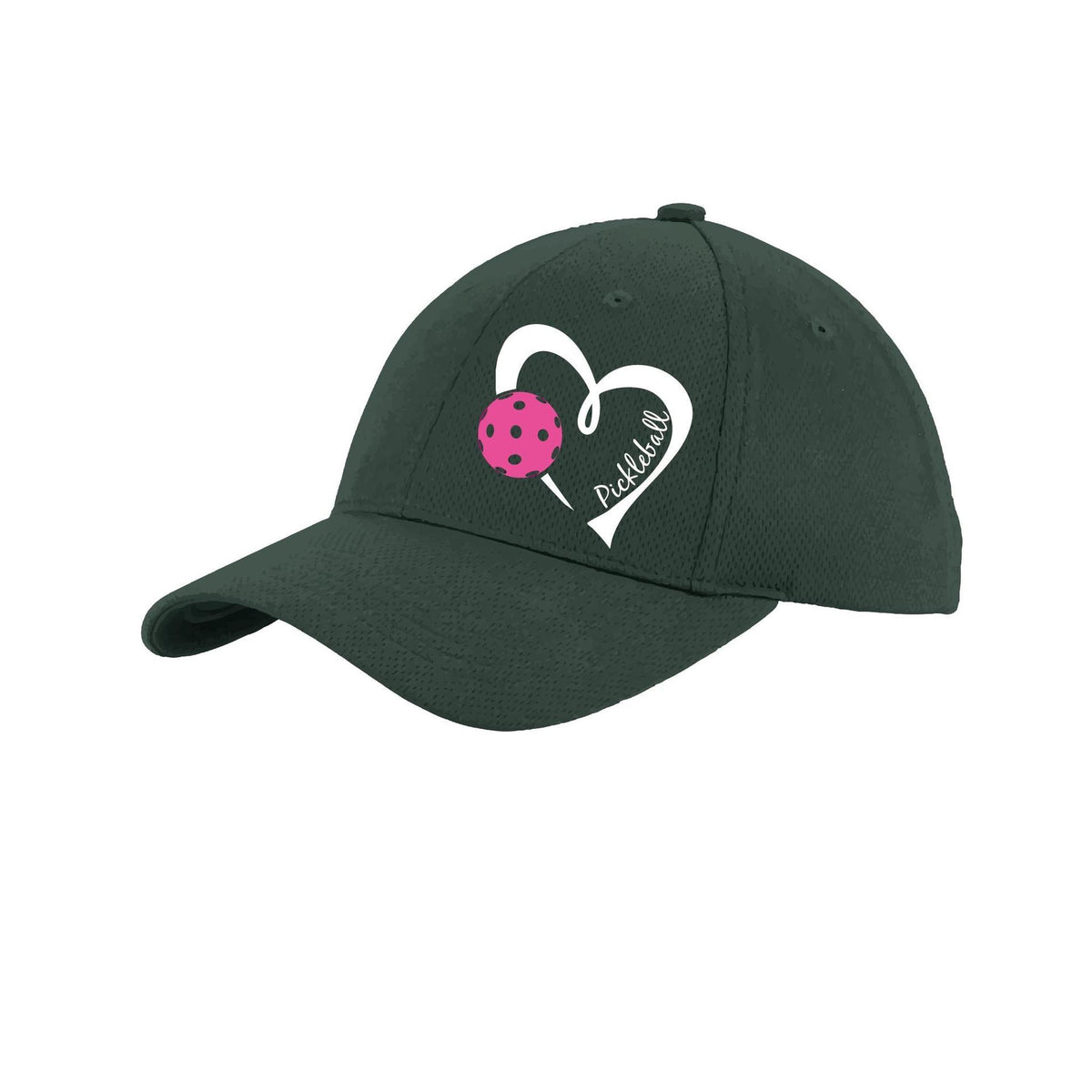 Pickleball Love (Pink) Custom | Pickleball Hat | Moisture-Wicking 100% Polyester