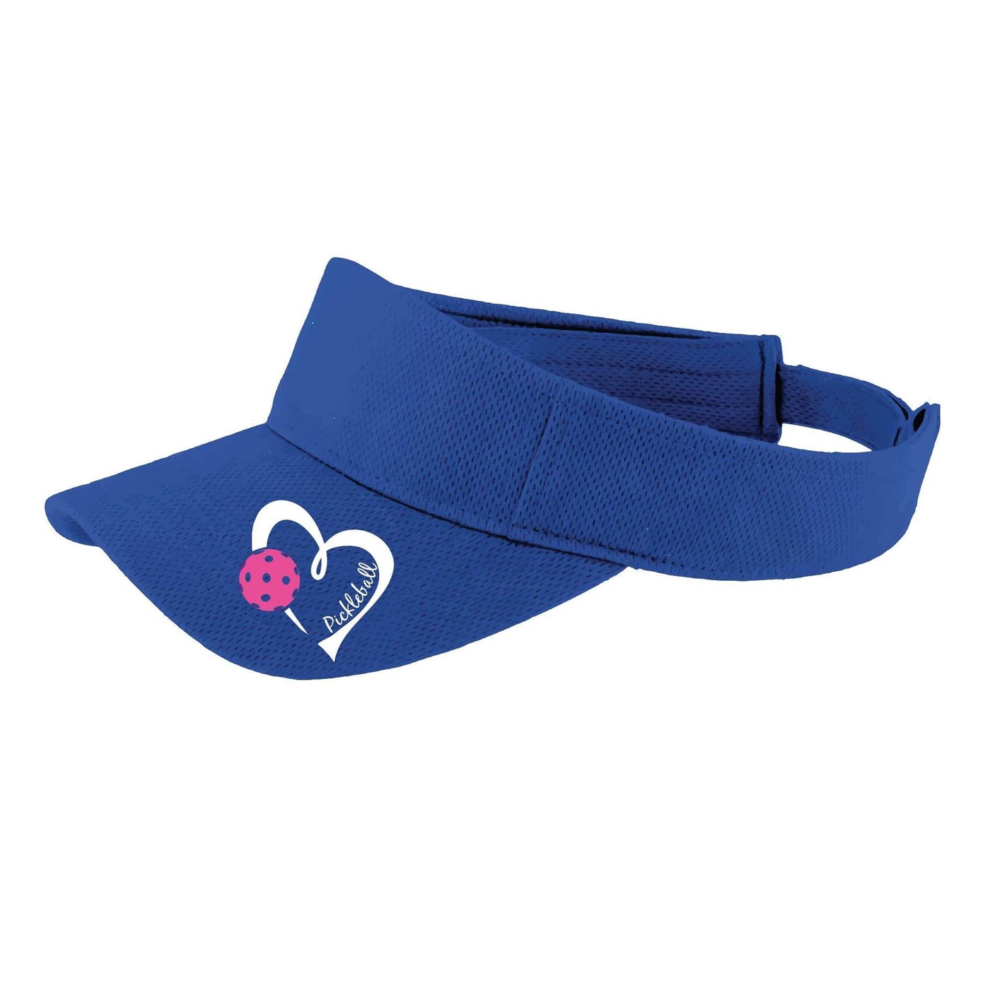 Pickleball Love (Pink) Custom | Pickleball Visors | Moisture Wicking 100% Polyester
