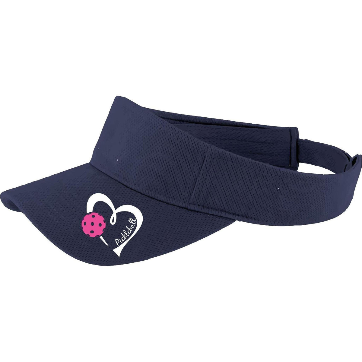 Pickleball Love (Pink) Custom | Pickleball Visors | Moisture Wicking 100% Polyester