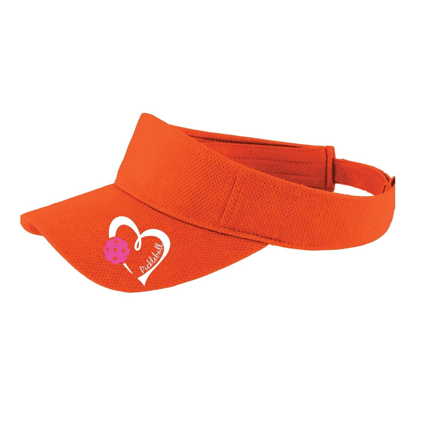 Pickleball Love (Pink) Custom | Pickleball Visors | Moisture Wicking 100% Polyester