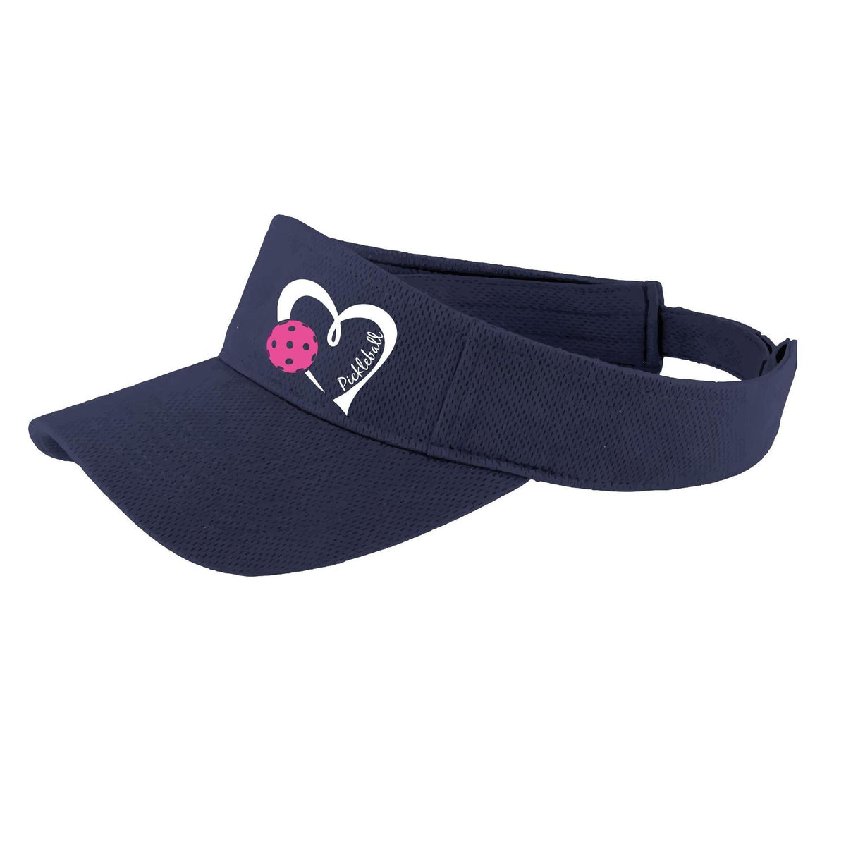 Pickleball Love (Pink) Custom | Pickleball Visors | Moisture Wicking 100% Polyester