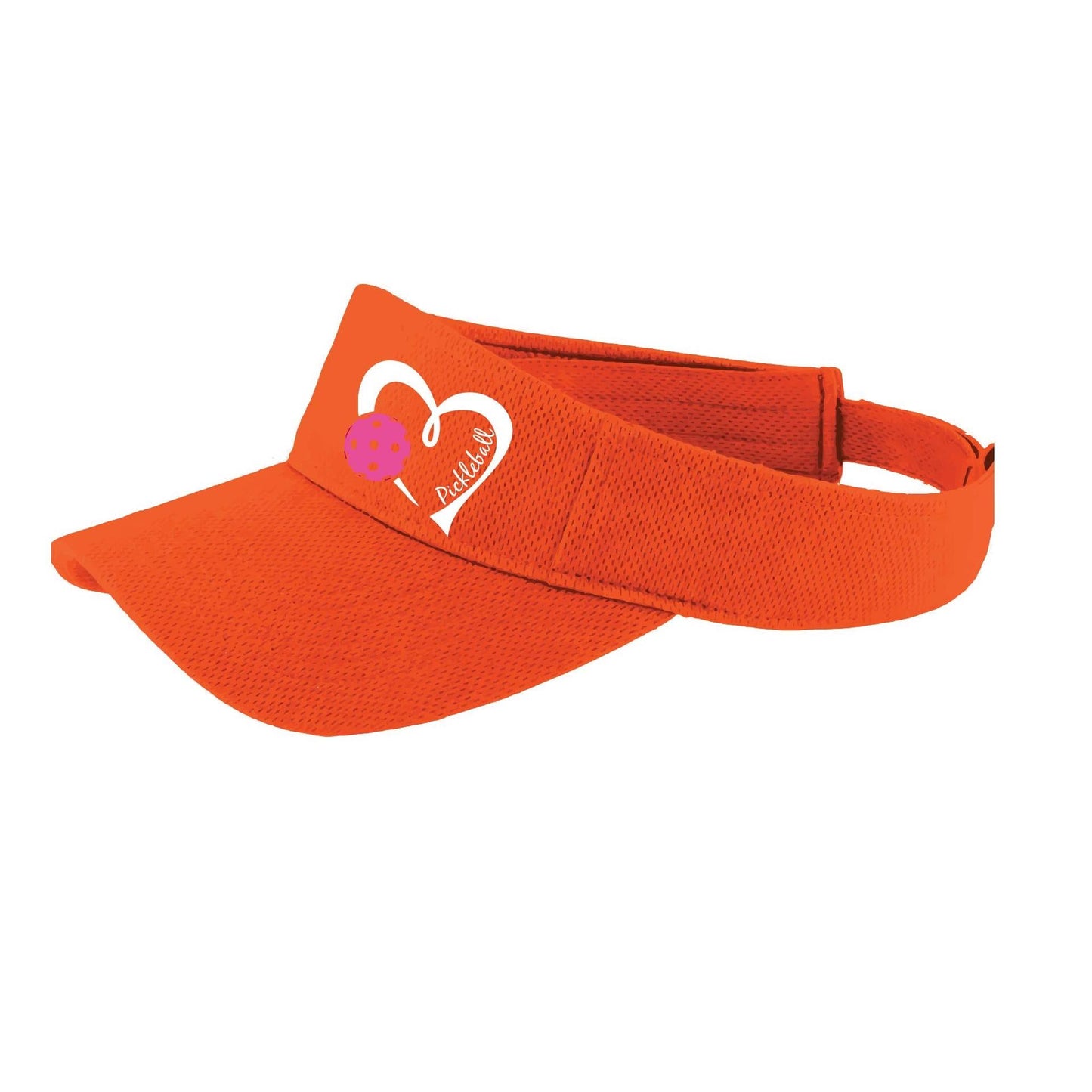 Pickleball Love (Pink) Custom | Pickleball Visors | Moisture Wicking 100% Polyester