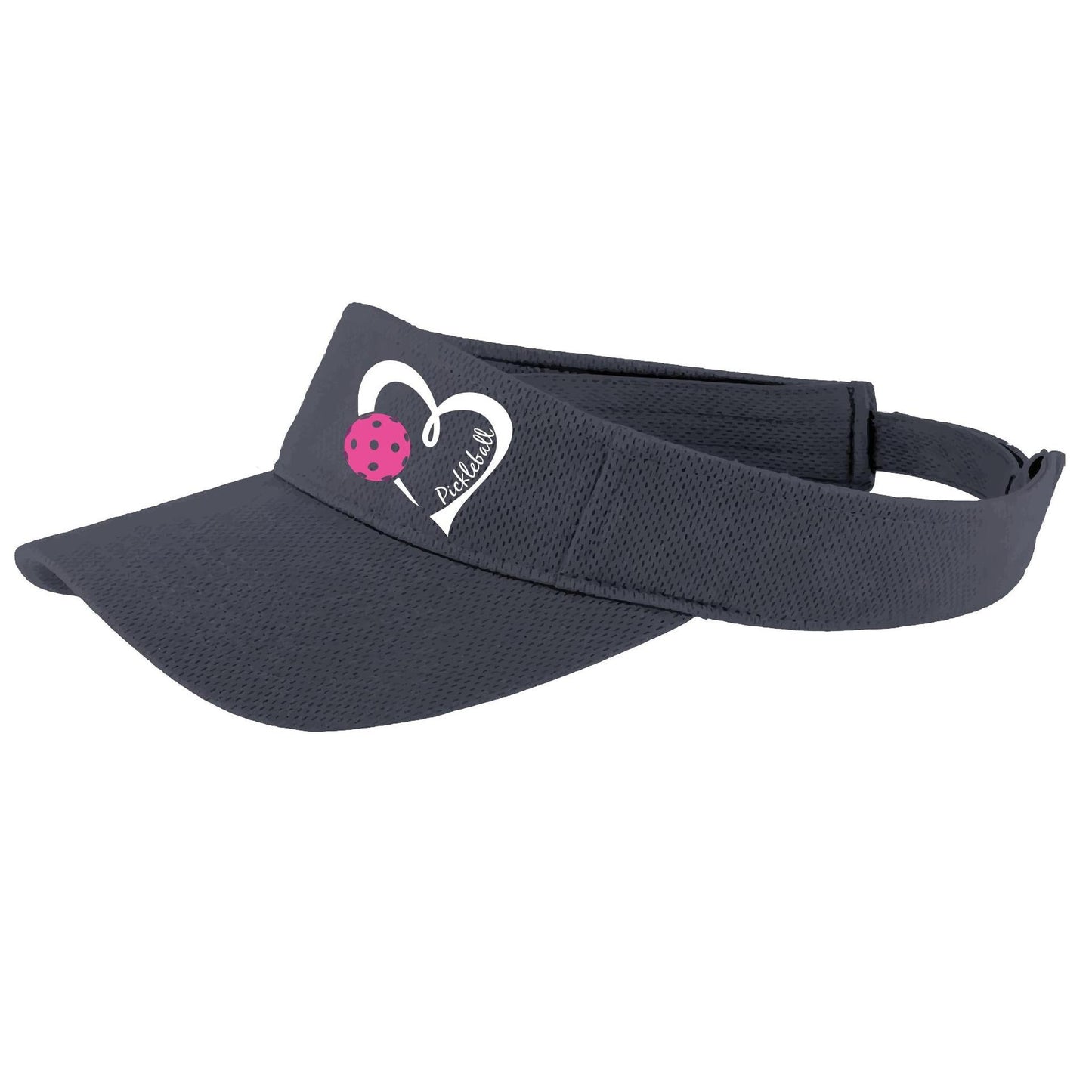 Pickleball Love (Pink) Custom | Pickleball Visors | Moisture Wicking 100% Polyester