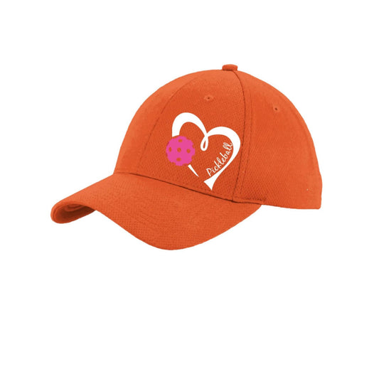Pickleball Love (Pink) Customizable | Pickleball Hat | Moisture-Wicking 100% Polyester