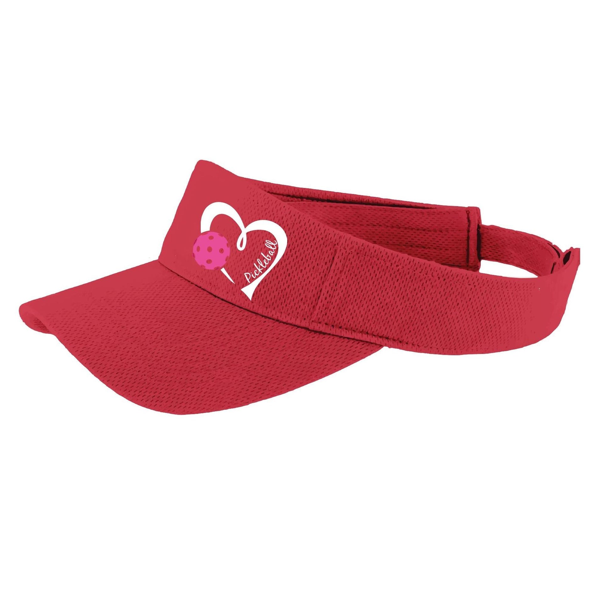Pickleball Love (Pink) Customizable | Pickleball Visors | Moisture Wicking 100% Polyester