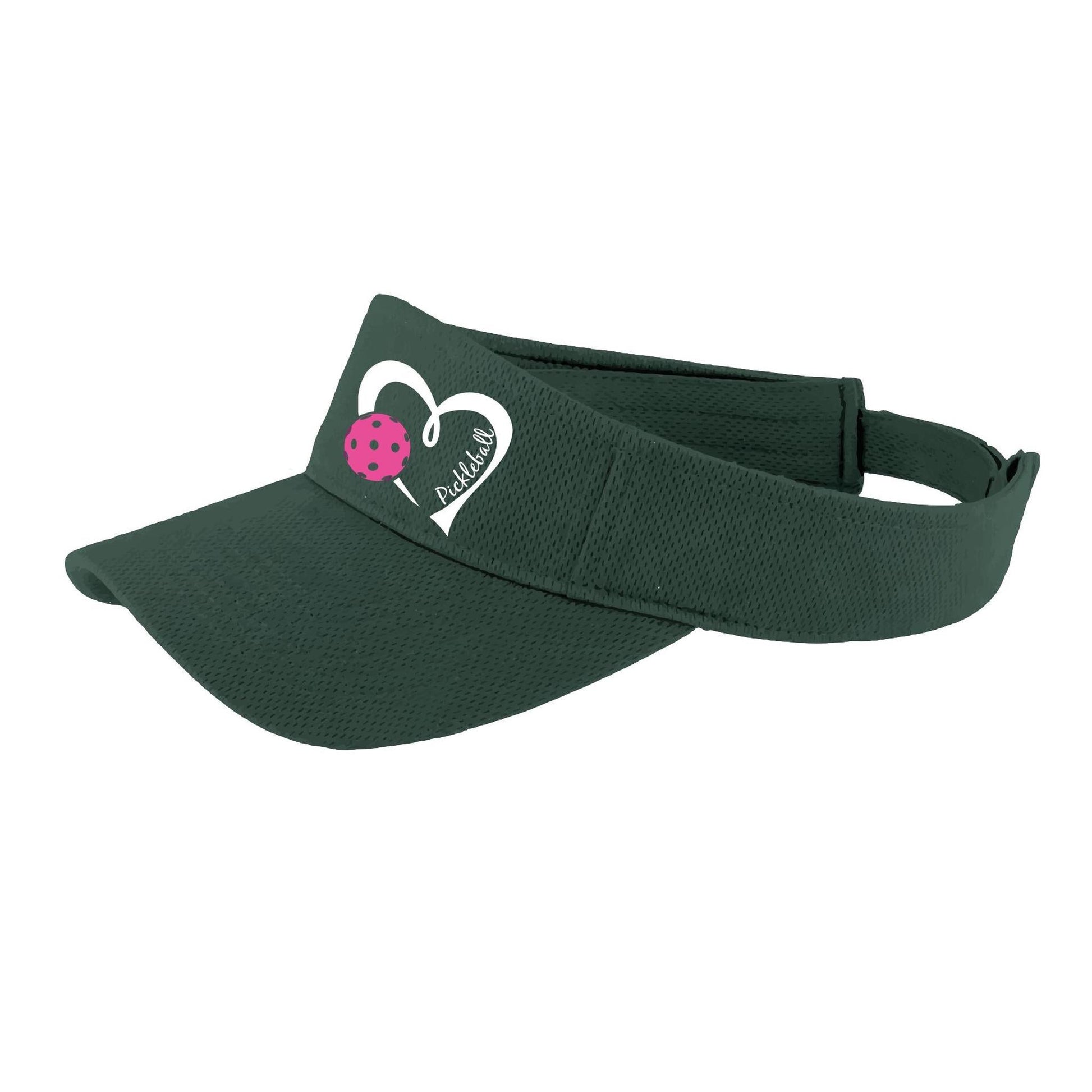 Pickleball Love (Pink) Customizable | Pickleball Visors | Moisture Wicking 100% Polyester