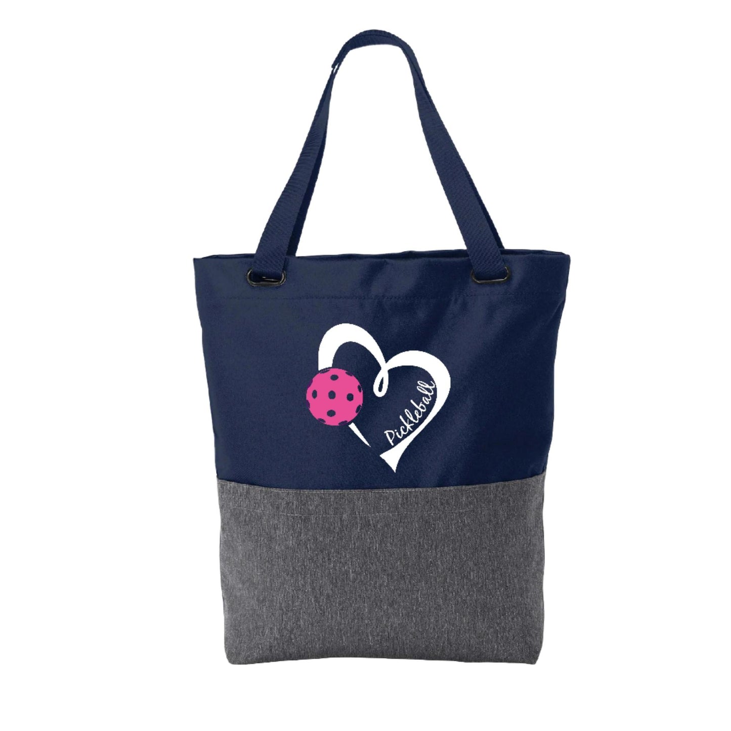 Pickleball Love (Pink Or Purple) | Pickleball Sports Convertible Tote Bag | Medium Size Court Tote Bag