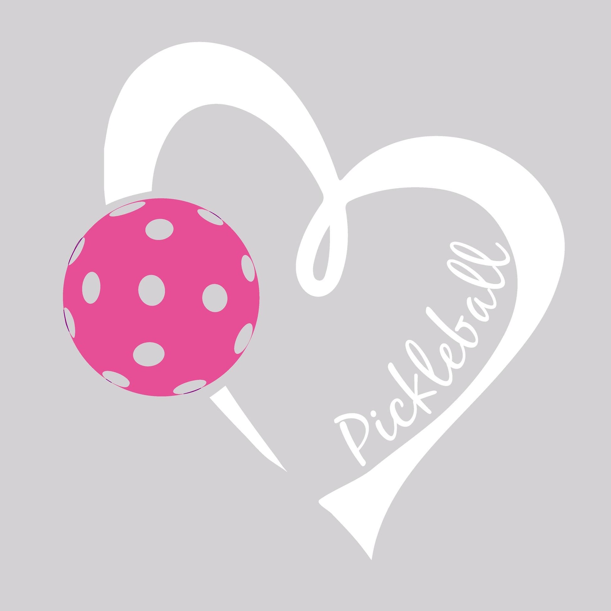 Pickleball Love (Pink & Purple) | Pickleball Car Decal And Pickleball Sticker