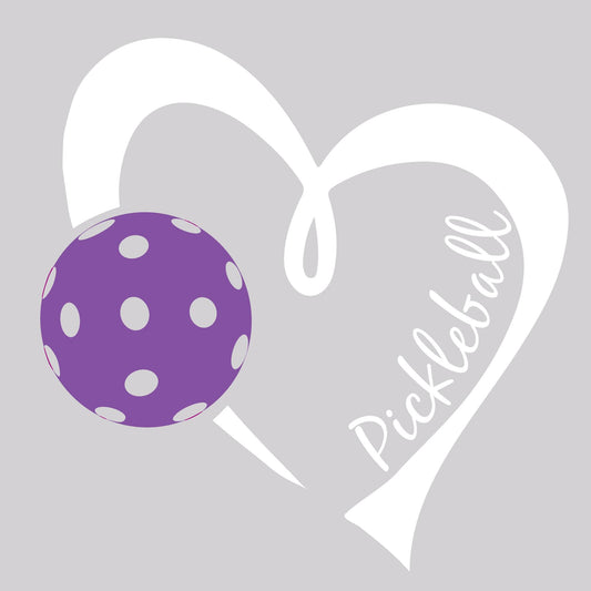 Pickleball Love (Pink & Purple) | Pickleball Car Decal And Pickleball Sticker