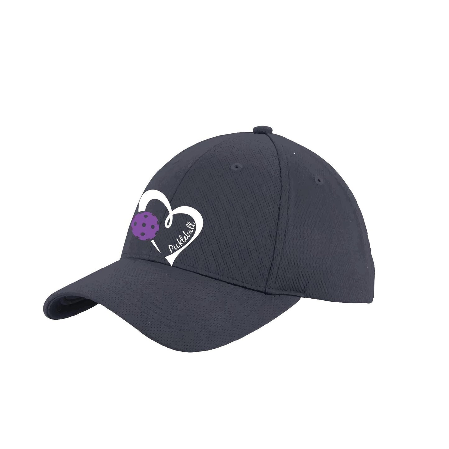 Pickleball Love (Purple) Custom | Pickleball Hat | Moisture-Wicking 100% Polyester