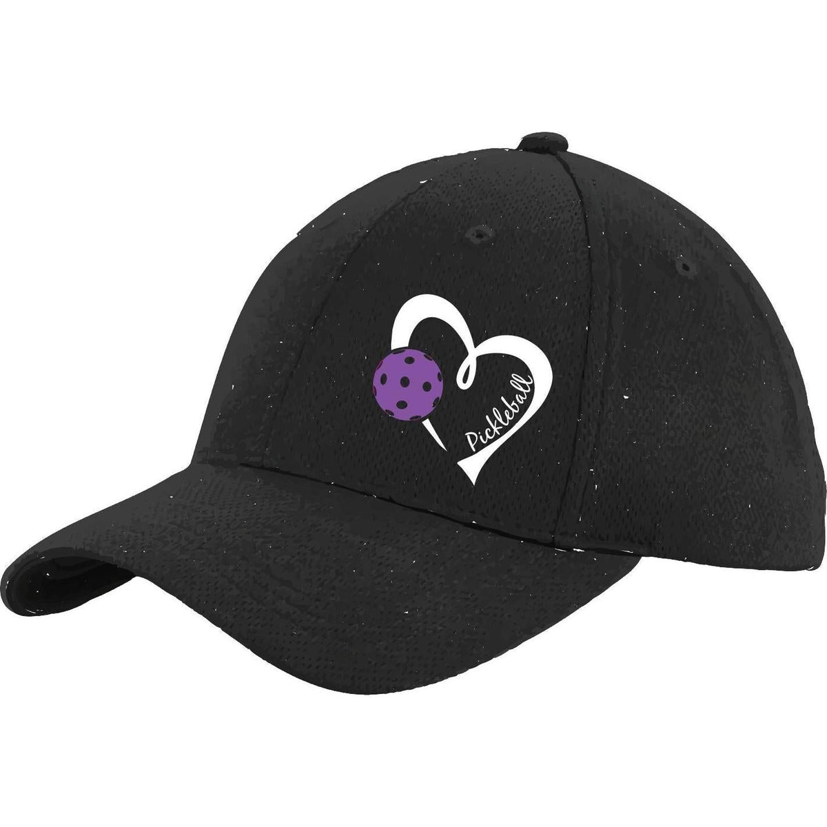 Pickleball Love (Purple) Custom | Pickleball Hat | Moisture-Wicking 100% Polyester
