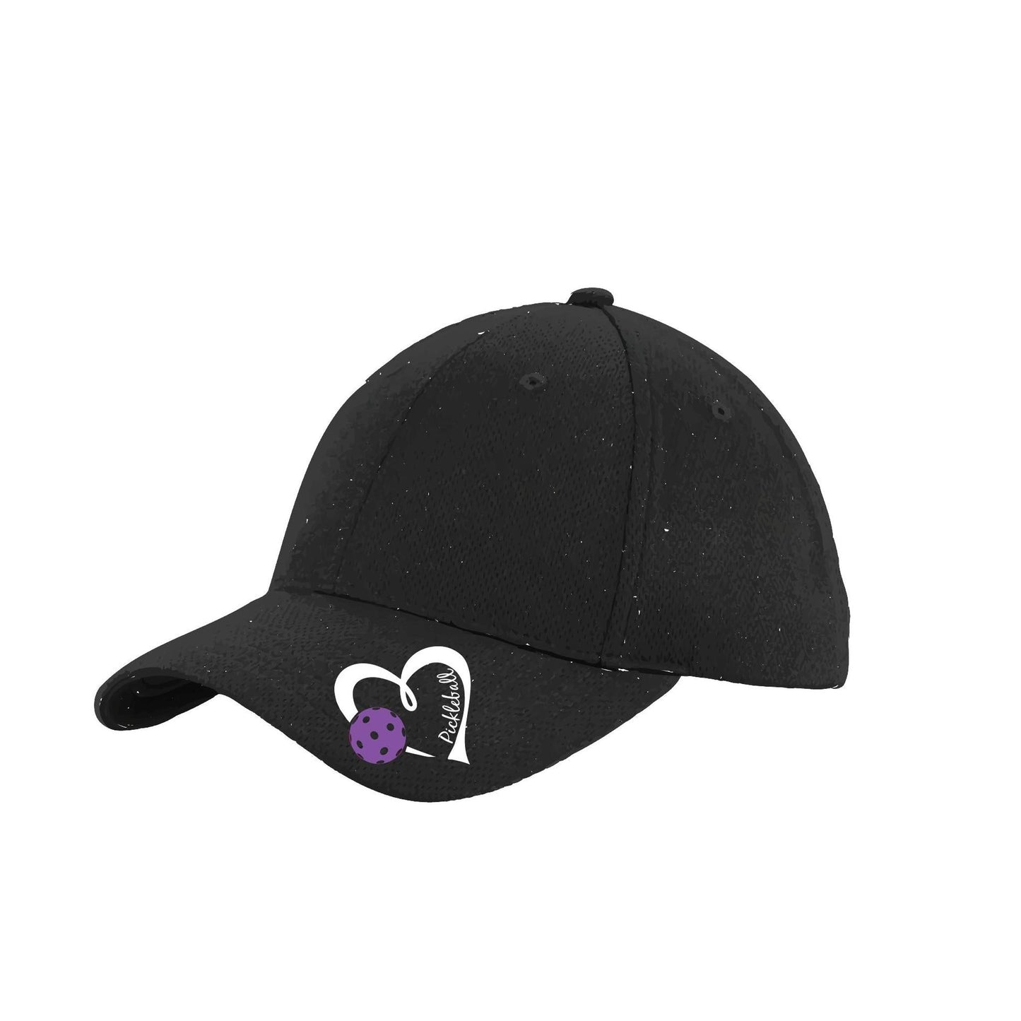 Pickleball Love (Purple) Custom | Pickleball Hat | Moisture-Wicking 100% Polyester