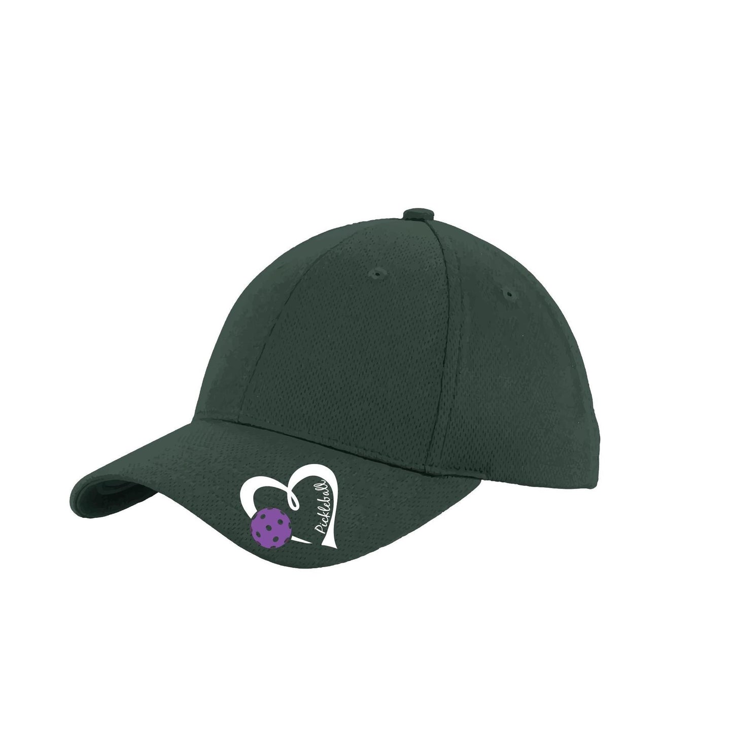 Pickleball Love (Purple) Custom | Pickleball Hat | Moisture-Wicking 100% Polyester