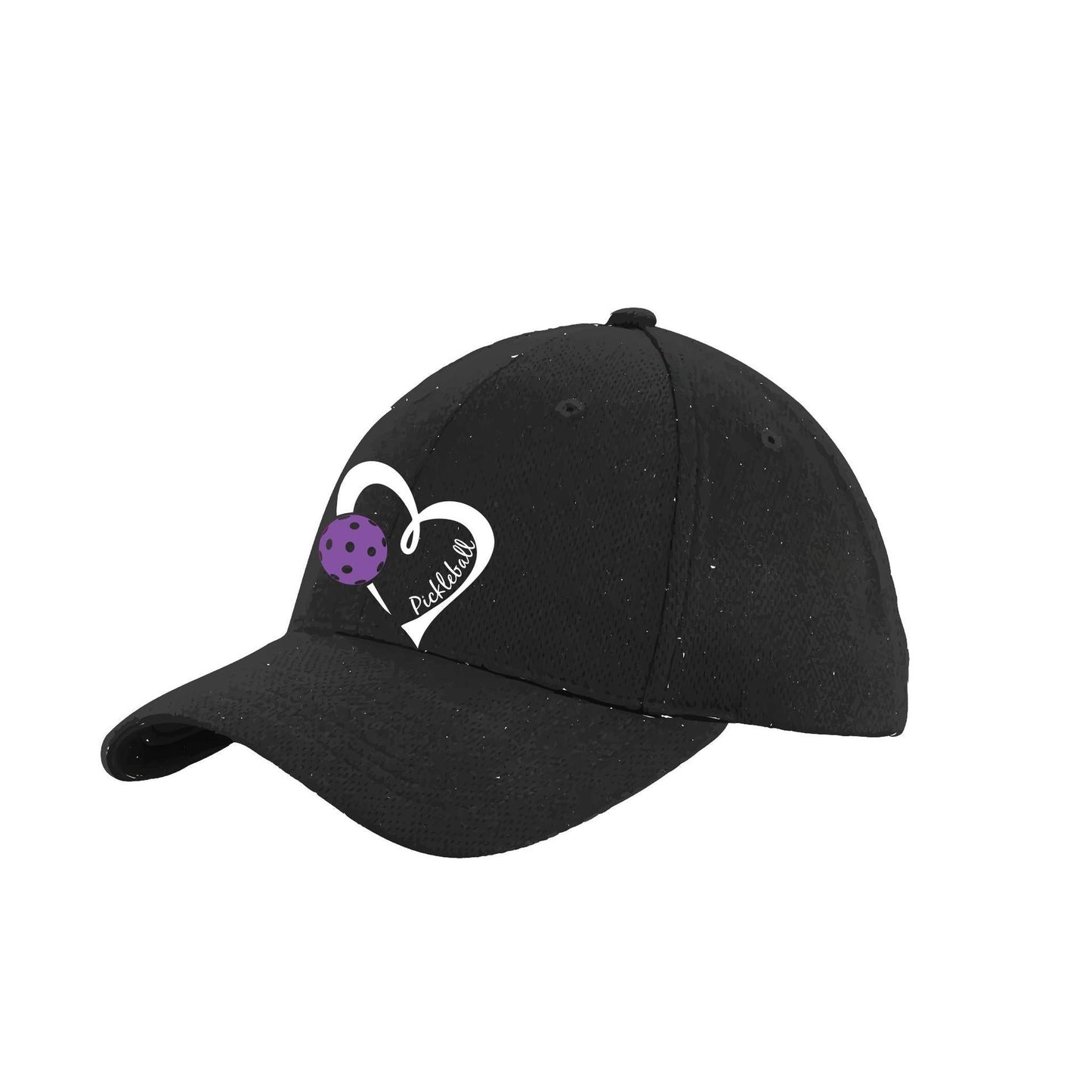 Pickleball Love (Purple) Custom | Pickleball Hat | Moisture-Wicking 100% Polyester