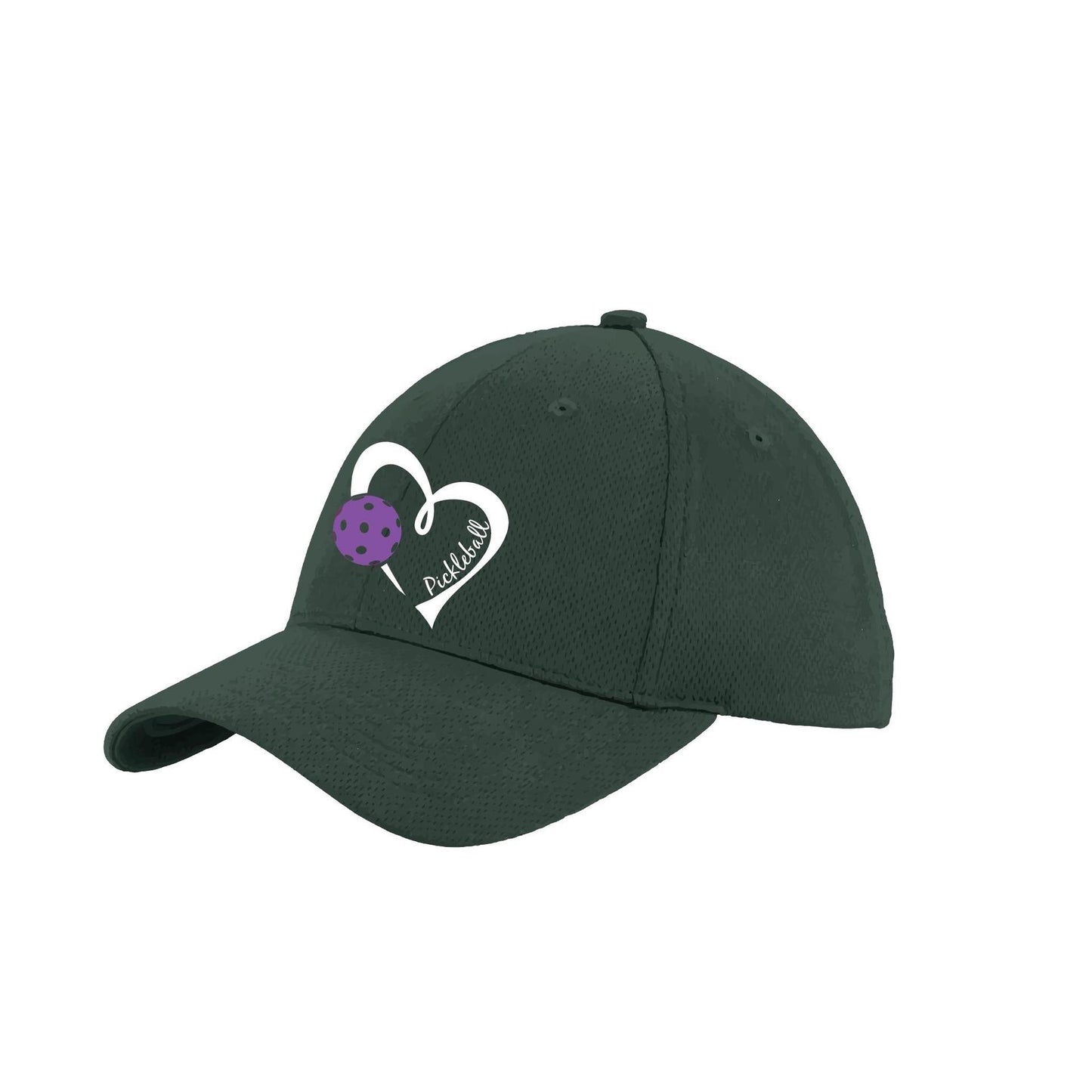 Pickleball Love (Purple) Custom | Pickleball Hat | Moisture-Wicking 100% Polyester