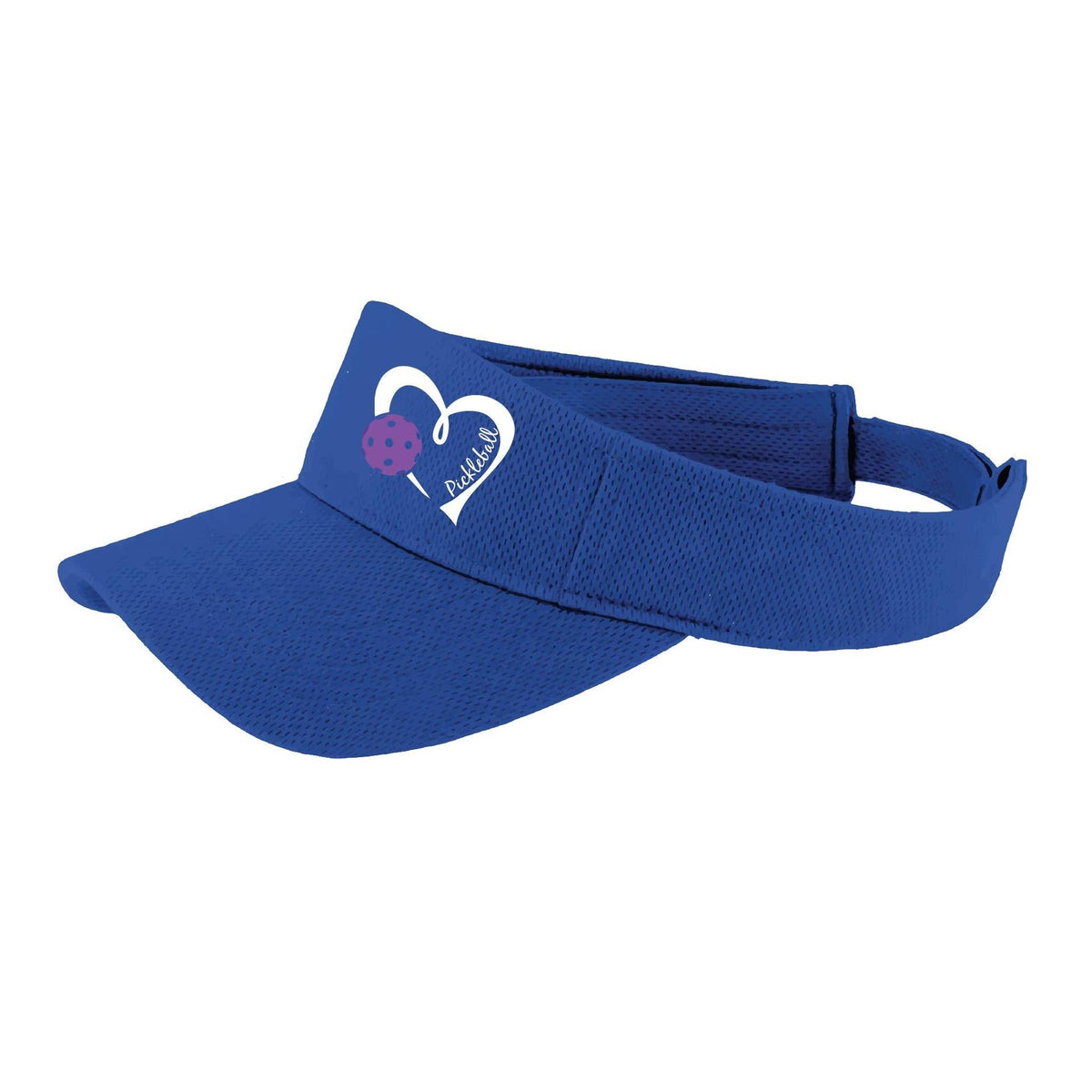 Pickleball Love (Purple) Custom | Pickleball Visors | Moisture Wicking 100% Polyester