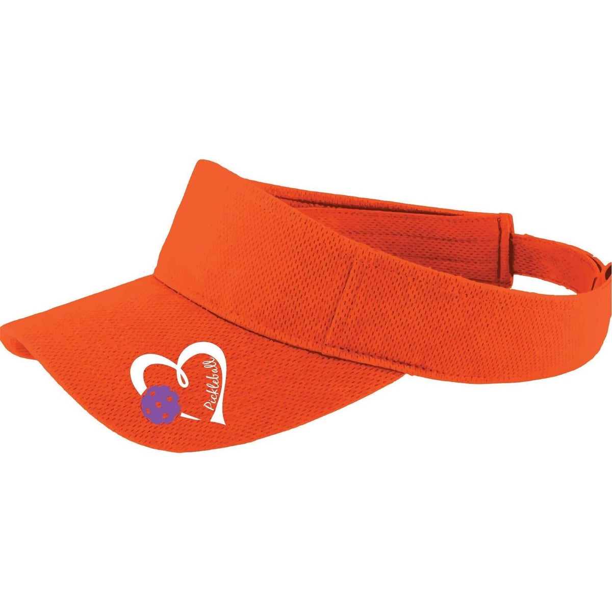 Pickleball Love (Purple) Custom | Pickleball Visors | Moisture Wicking 100% Polyester
