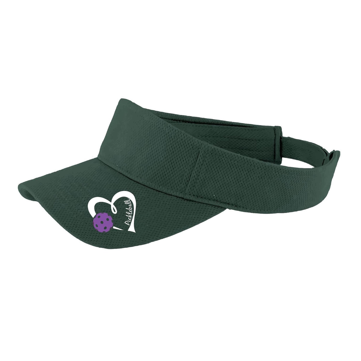 Pickleball Love (Purple) Custom | Pickleball Visors | Moisture Wicking 100% Polyester