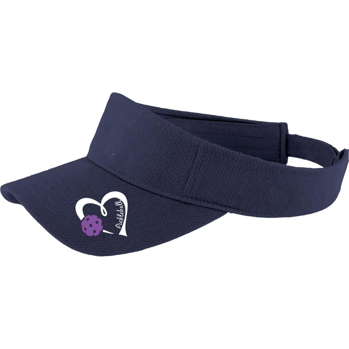 Pickleball Love (Purple) Custom | Pickleball Visors | Moisture Wicking 100% Polyester
