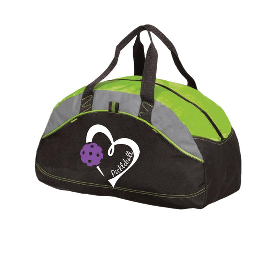 Pickleball Love (Purple) | Pickleball Sports Duffel | Medium Size Court Bag