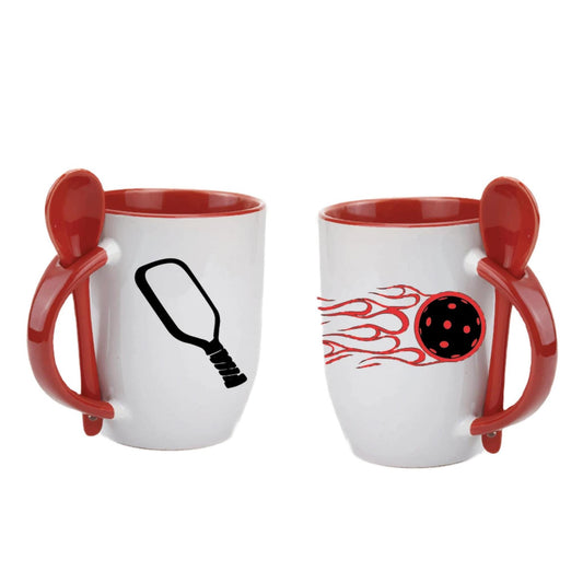 Pickleball On Fire | Pickleball Coffee Cup | Fun Pickleball Gifts
