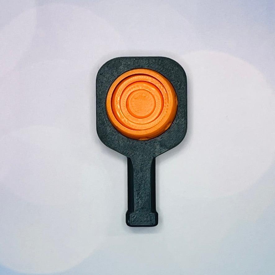 Pickleball Paddle Fidget Keychain | Customizeable Party Favor Gifts | Bag Zipper Pulls and Charms