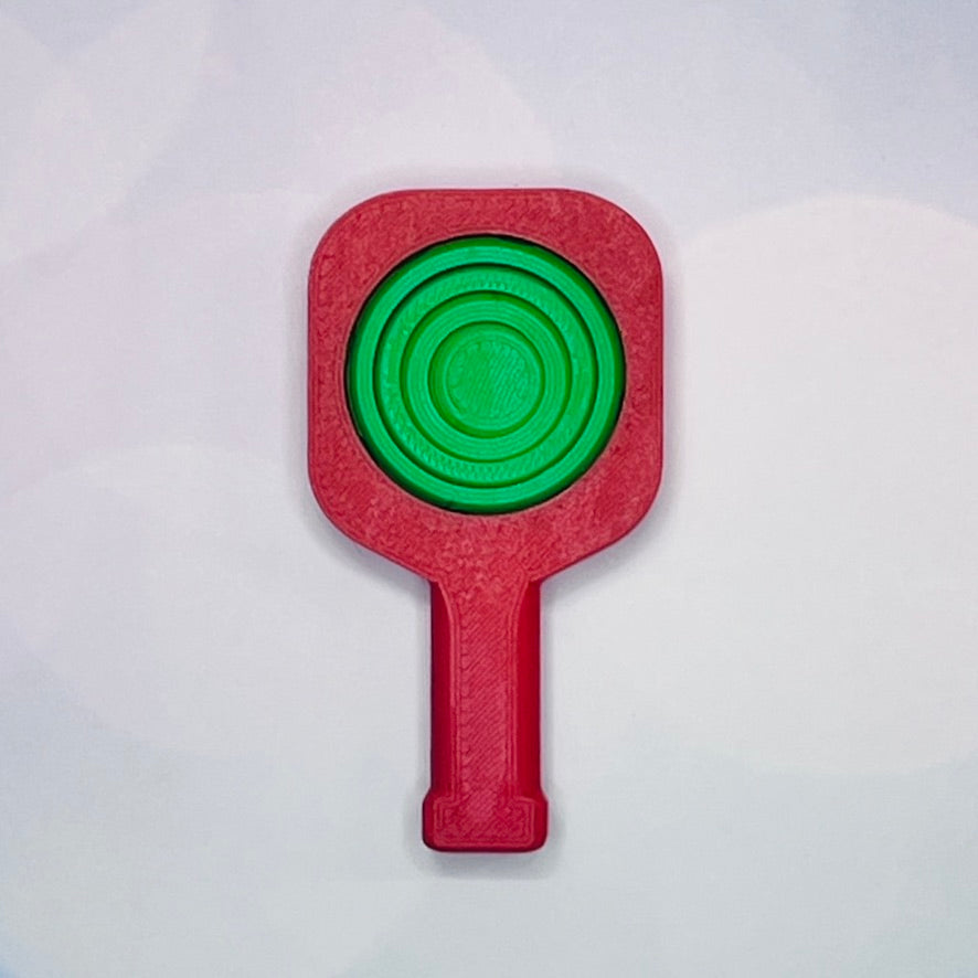 Pickleball Paddle Fidget Keychain | Customizeable Party Favor Gifts | Bag Zipper Pulls and Charms