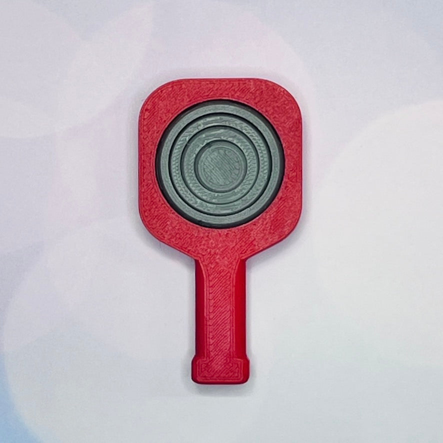 Pickleball Paddle Fidget Keychain | Customizeable Party Favor Gifts | Bag Zipper Pulls and Charms