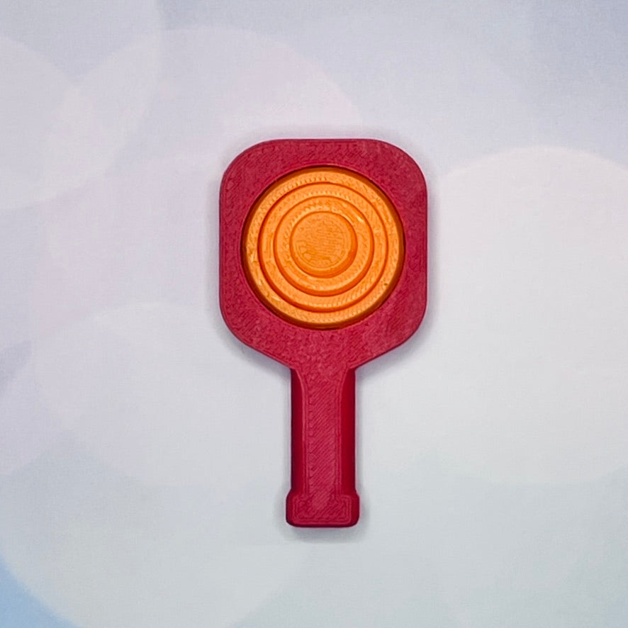 Pickleball Paddle Fidget Keychain | Customizeable Party Favor Gifts | Bag Zipper Pulls and Charms