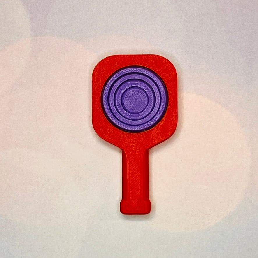 Pickleball Paddle Fidget Keychain | Customizeable Party Favor Gifts | Bag Zipper Pulls and Charms
