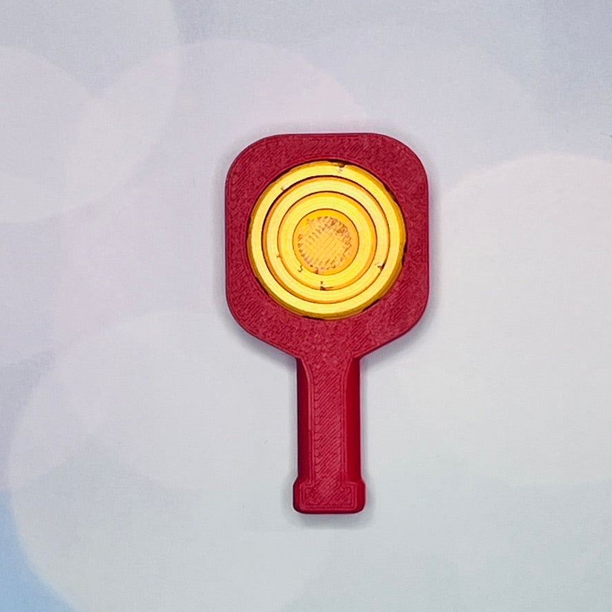 Pickleball Paddle Fidget Keychain | Customizeable Party Favor Gifts | Bag Zipper Pulls and Charms