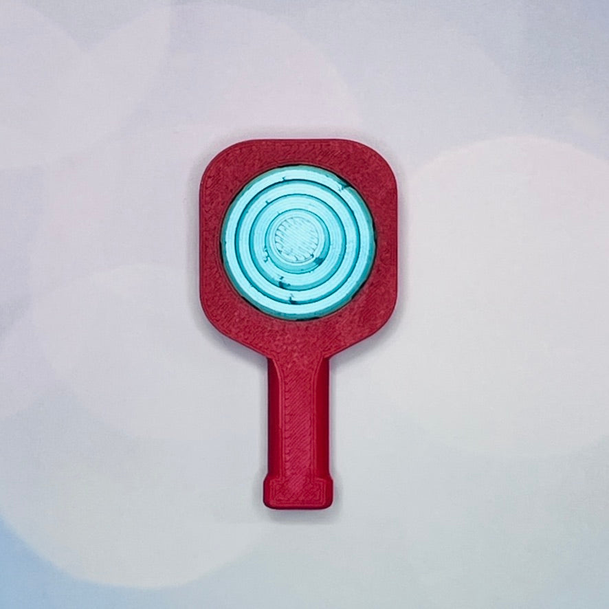 Pickleball Paddle Fidget Keychain | Customizeable Party Favor Gifts | Bag Zipper Pulls and Charms