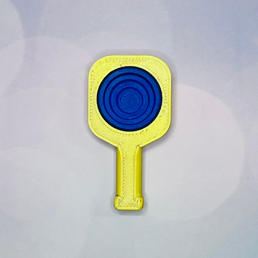 Pickleball Paddle Fidget Keychain | Customizeable Party Favor Gifts | Bag Zipper Pulls and Charms