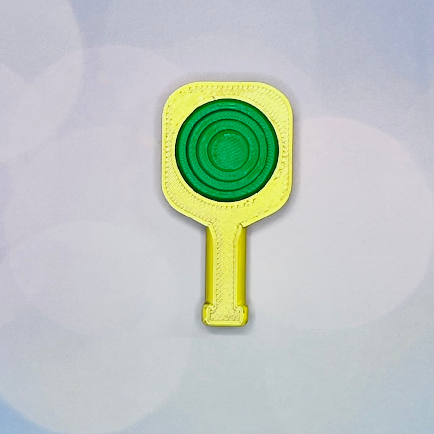 Pickleball Paddle Fidget Keychain | Customizeable Party Favor Gifts | Bag Zipper Pulls and Charms