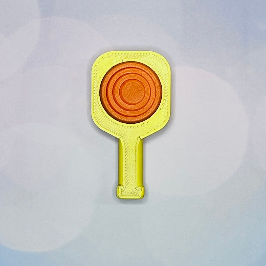 Pickleball Paddle Fidget Keychain | Customizeable Party Favor Gifts | Bag Zipper Pulls and Charms