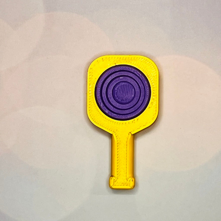 Pickleball Paddle Fidget Keychain | Customizeable Party Favor Gifts | Bag Zipper Pulls and Charms