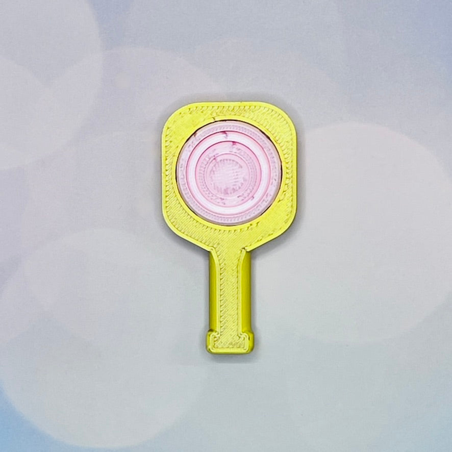 Pickleball Paddle Fidget Keychain | Customizeable Party Favor Gifts | Bag Zipper Pulls and Charms