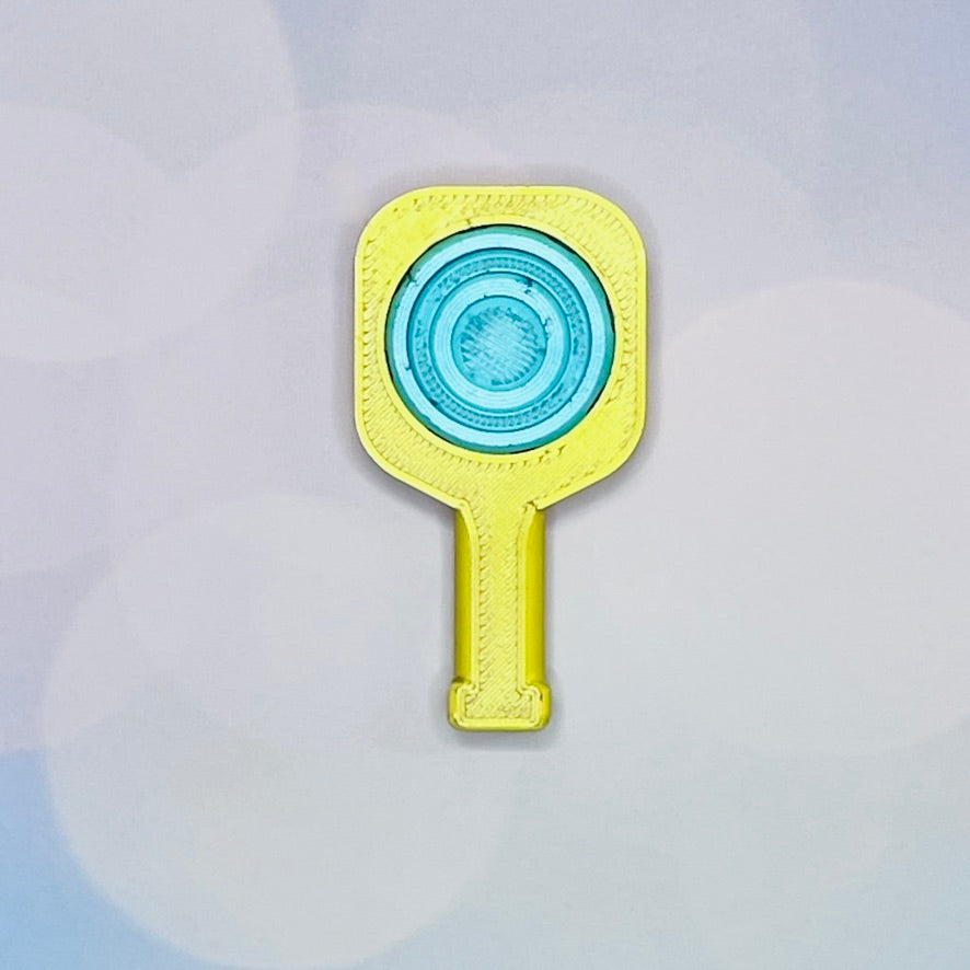 Pickleball Paddle Fidget Keychain | Customizeable Party Favor Gifts | Bag Zipper Pulls and Charms