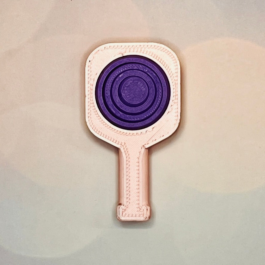 Pickleball Paddle Fidget Keychain | Customizeable Party Favor Gifts | Bag Zipper Pulls and Charms