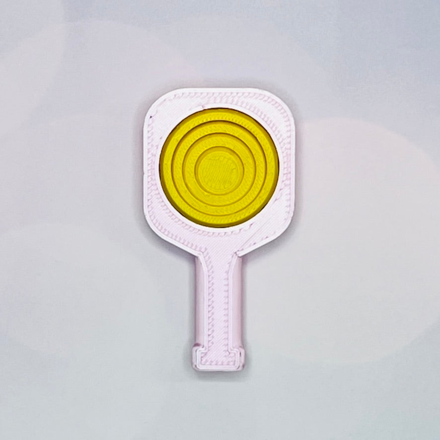 Pickleball Paddle Fidget Keychain | Customizeable Party Favor Gifts | Bag Zipper Pulls and Charms
