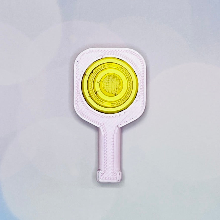 Pickleball Paddle Fidget Keychain | Customizeable Party Favor Gifts | Bag Zipper Pulls and Charms