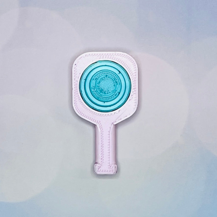 Pickleball Paddle Fidget Keychain | Customizeable Party Favor Gifts | Bag Zipper Pulls and Charms