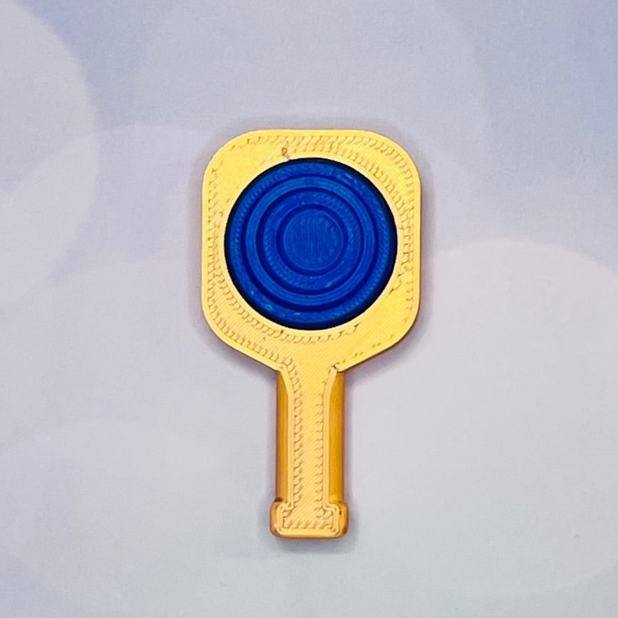 Pickleball Paddle Fidget Keychain | Customizeable Party Favor Gifts | Bag Zipper Pulls and Charms
