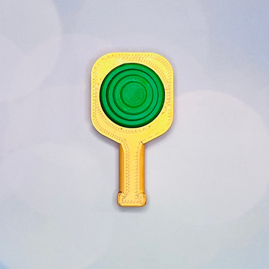 Pickleball Paddle Fidget Keychain | Customizeable Party Favor Gifts | Bag Zipper Pulls and Charms