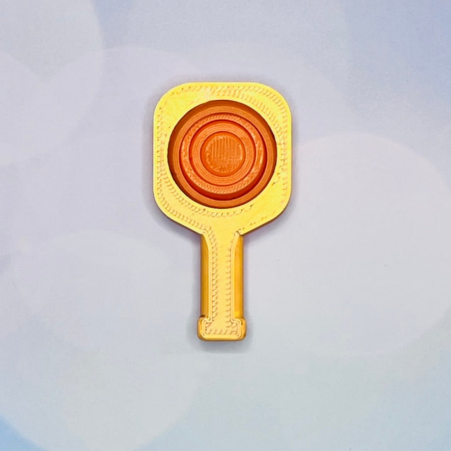 Pickleball Paddle Fidget Keychain | Customizeable Party Favor Gifts | Bag Zipper Pulls and Charms
