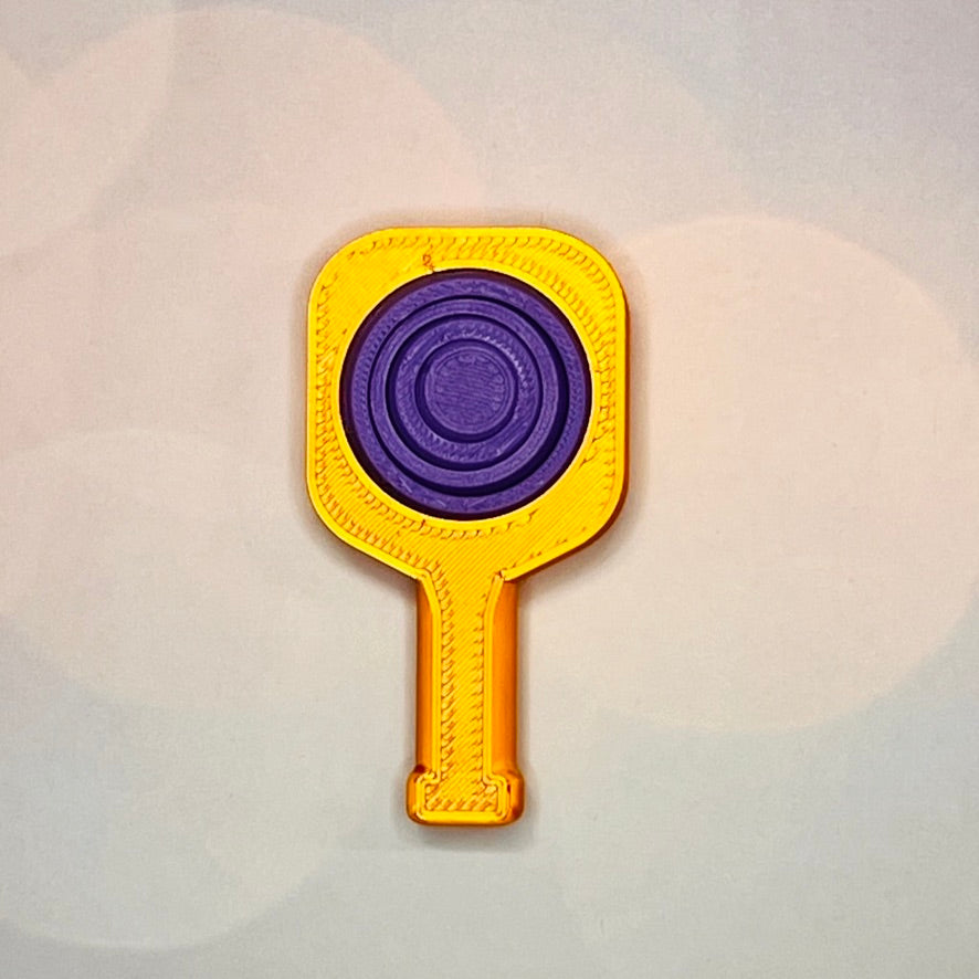 Pickleball Paddle Fidget Keychain | Customizeable Party Favor Gifts | Bag Zipper Pulls and Charms
