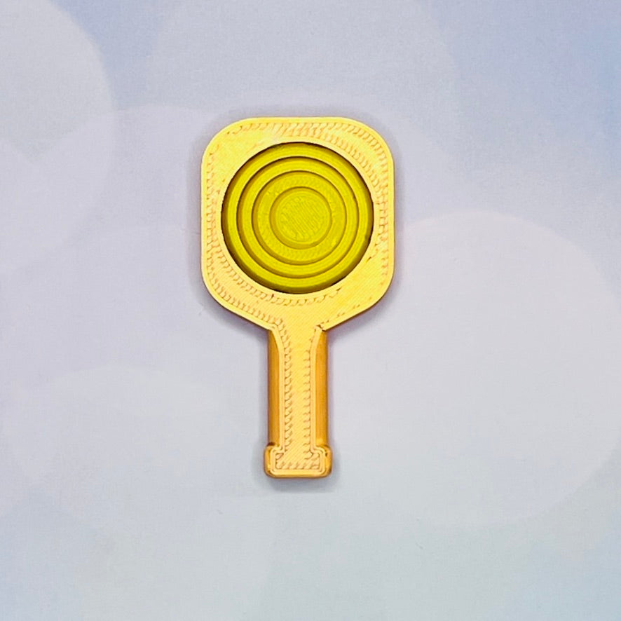 Pickleball Paddle Fidget Keychain | Customizeable Party Favor Gifts | Bag Zipper Pulls and Charms